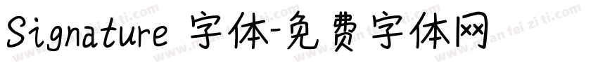 Signature 字体字体转换